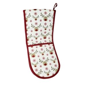 Holiday Reindeer Double Oven Glove Mitt